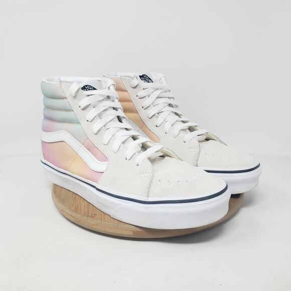 Vans Womens 8.5 Shoes Sk8-Hi Aura Shift Pastel Tie Dye Lace Up High Sneaker - Picture 5 of 12
